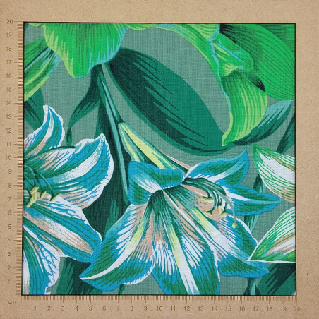 Kaffe Fassett fabric green lilies