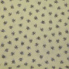 Bee fabric on pale yellow background - cotton