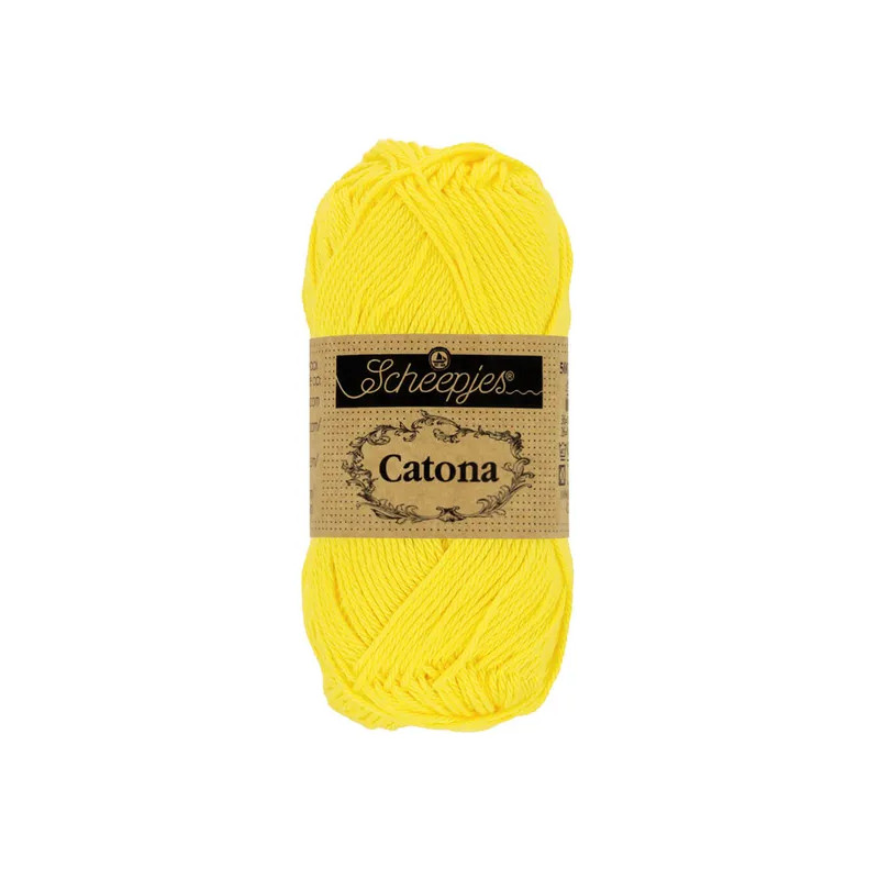 Scheepjes Catona 50g - jaune citron (280) Scheepjes Catona 50g - jaune citron (280)