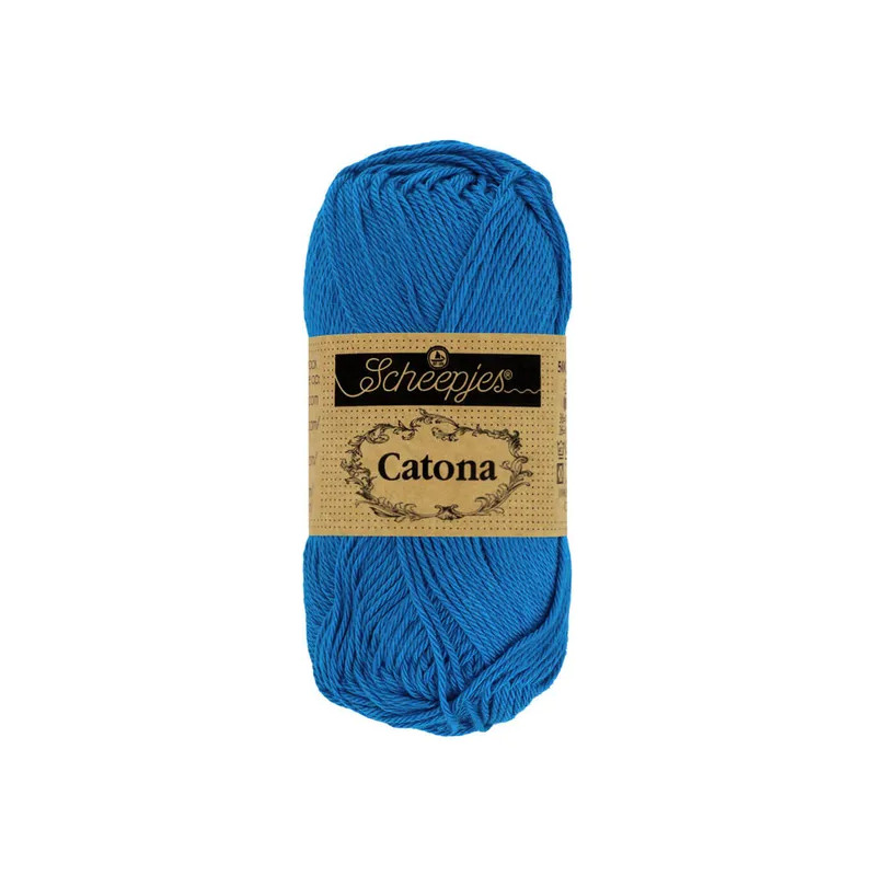 Scheepjes Catona 50g - bleu électrique (201) Scheepjes Catona 50g - bleu électrique (201)