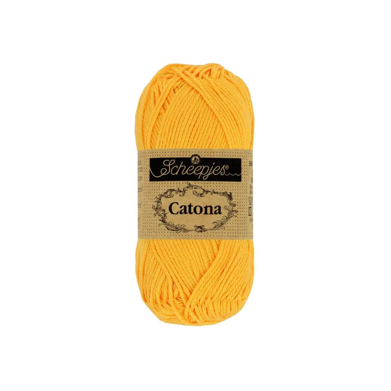 Scheepjes Catona 50g - jaune or (208) Scheepjes Catona 50g - jaune or (208)