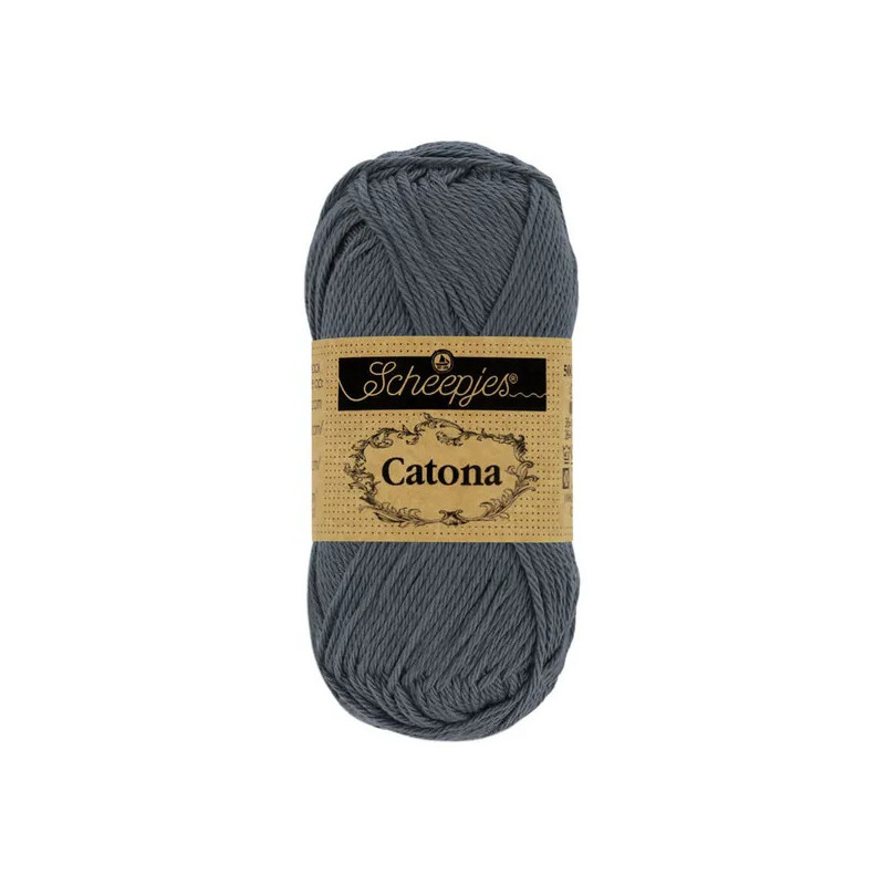 Scheepjes Catona 50g - gris charbon (393) Scheepjes Catona 50g - gris charbon (393)