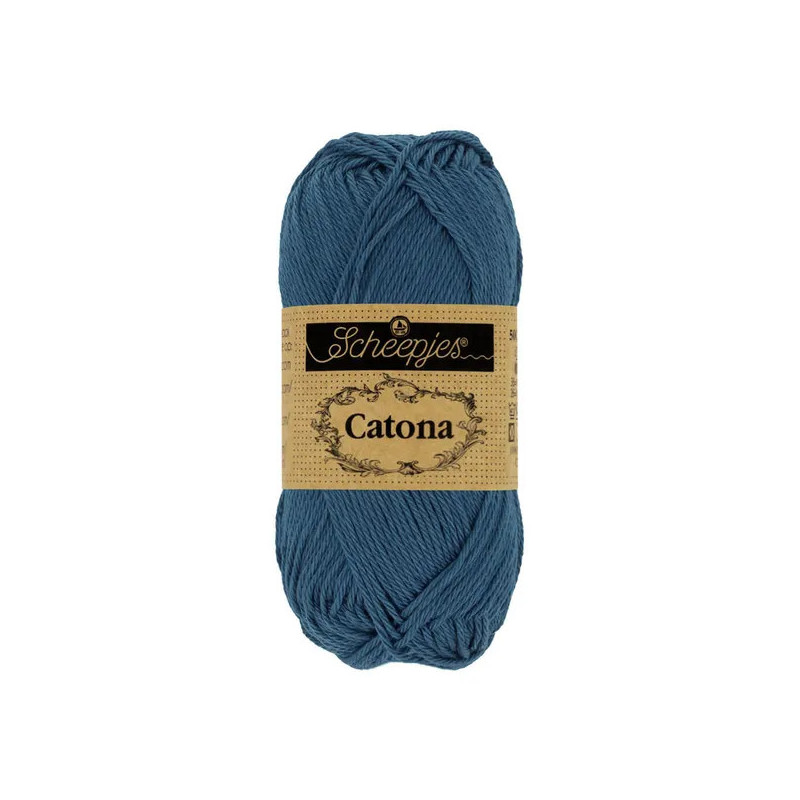 Scheepjes Catona 50g - bleu marine clair (164) Scheepjes Catona 50g - bleu marine clair (164)