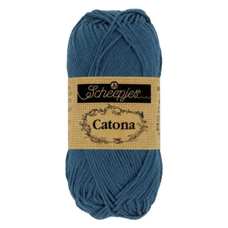 Scheepjes Catona 50g - bleu marine clair (164)
