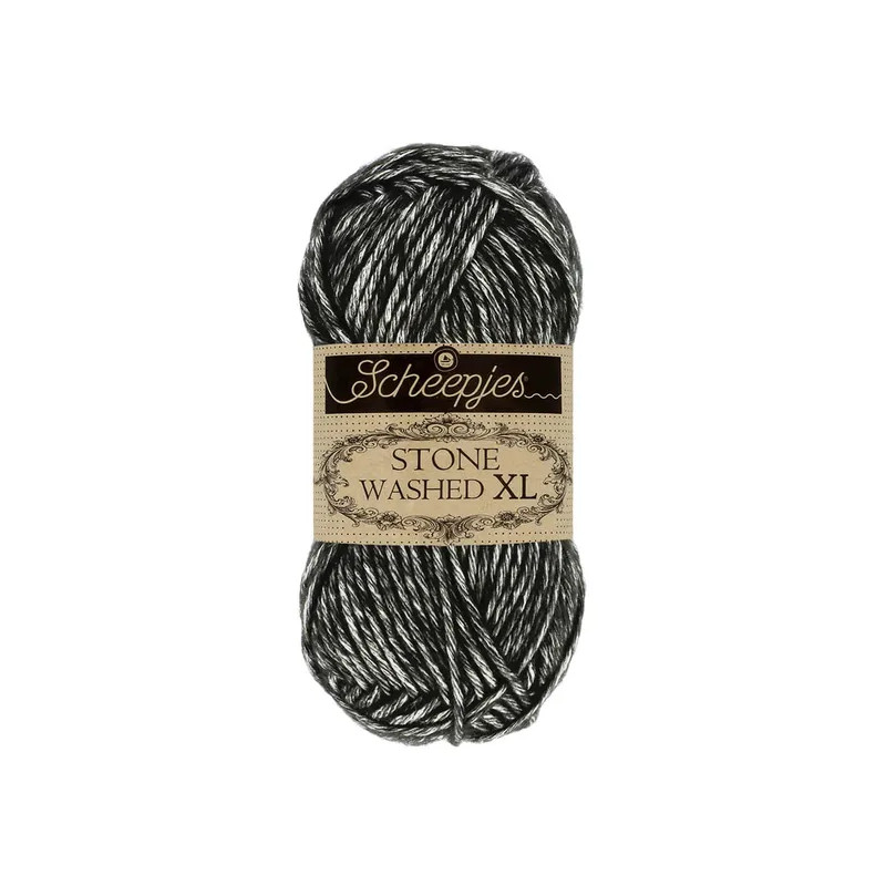 Scheepjes Stone Washed XL 50g - onyx noir (843) Scheepjes Stone Washed XL 50g - onyx noir (843)