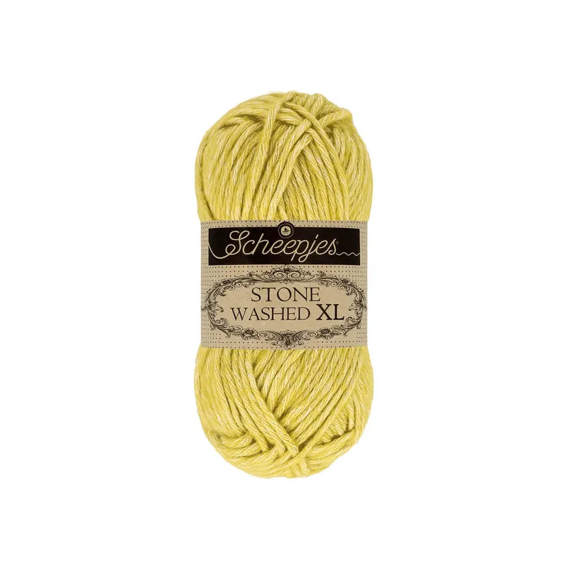 Scheepjes Stone Washed XL 50g - citron vert (852) Scheepjes Stone Washed XL 50g - citron vert (852)