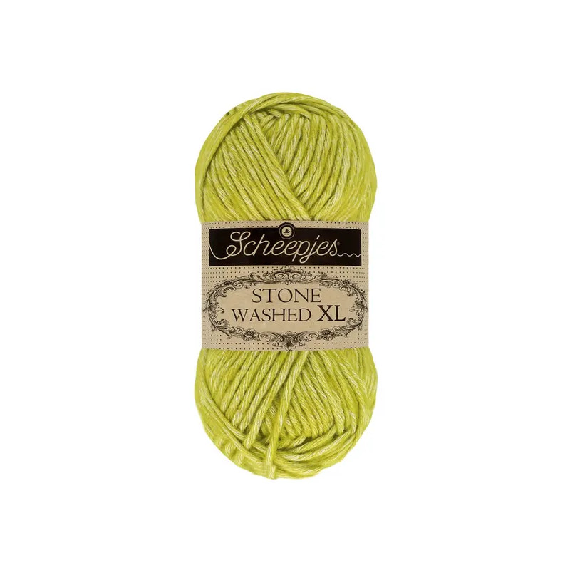 Scheepjes Stone Washed XL 50g - vert chartreuse (867) Scheepjes Stone Washed XL 50g - vert chartreuse (867)