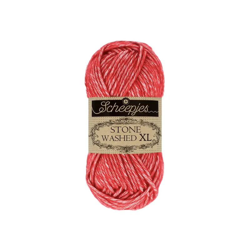 Scheepjes Stone Washed XL 50g - rouge vif (863) Scheepjes Stone Washed XL 50g - rouge vif (863)