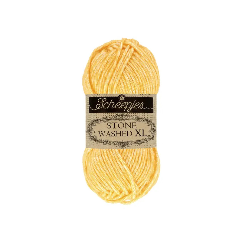 Scheepjes Stone Washed XL 50g - jaune citron (873) Scheepjes Stone Washed XL 50g - jaune citron (873)