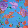 Tissu Kaffe Fassett collective bleu coquelicots