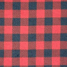 Flanelle rouge et noire à carreaux - flanelle de coton