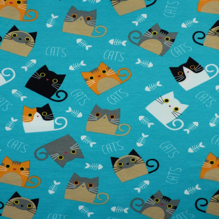 Cat clearance jersey fabric