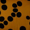 Viscose fabric About a dot Gold color Oeko Tex