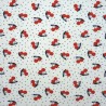 Jersey fabric with cherries and dots