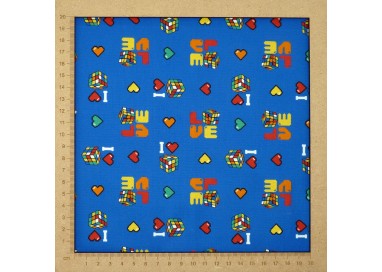 Rubik's Cube fabric for 80s nostalgic sewists