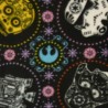 Star Wars fleece fabric with R2D2, C3PO, Darth Vader, Stormtroopers patterns