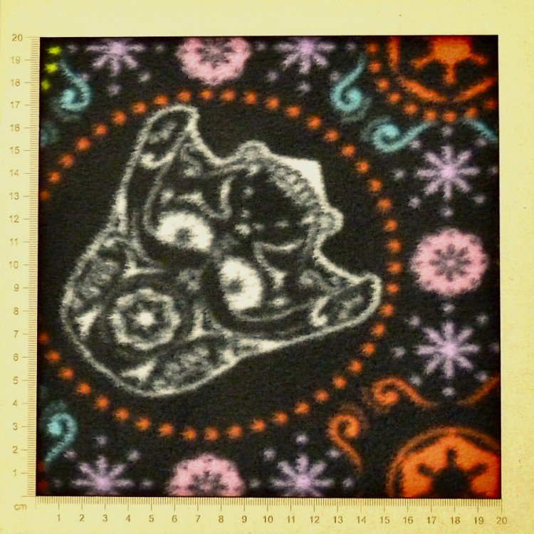 Black Star Wars fleece fabric