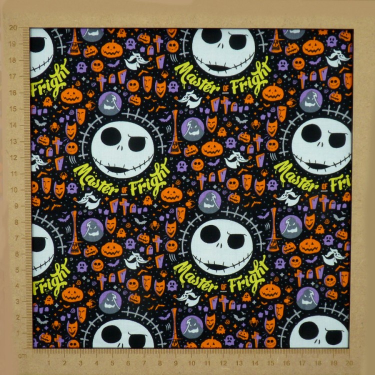Sewing Fabric The Nightmare Before Christmas Fabric By the Half Yard Christmas Fabric Animation Fabric Cotton Cartoon Fabric