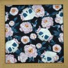 Skulls and peonies fabric from Dear Stella