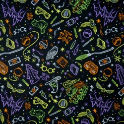 Halloween Harry Potter fabric