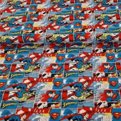 Retro Superman comic fabric