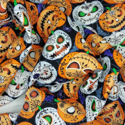 Halloween pumpkin fabric - cotton