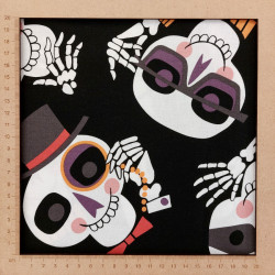 Halloween fabric with funny skulls from Alexander Henry - cotton