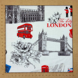Tissu Londres et Angleterre - coton