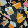 Halloween fabric with cute cupcakes Alexander Henry - cotton
