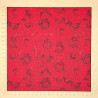 Tissu roses rouges - coton