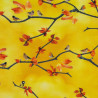 Tissu jersey branches et petits oiseaux