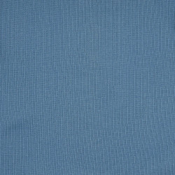 Teal blue ribbed cotton jersey 2x2