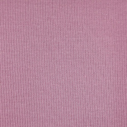 Mauve ribbed cotton jersey 2x2