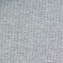 Jersey côtelé gris chiné