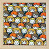 Tissu Harry Potter kawaii - coton