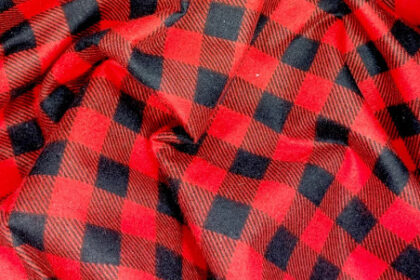 Flanelle de coton à carreaux
